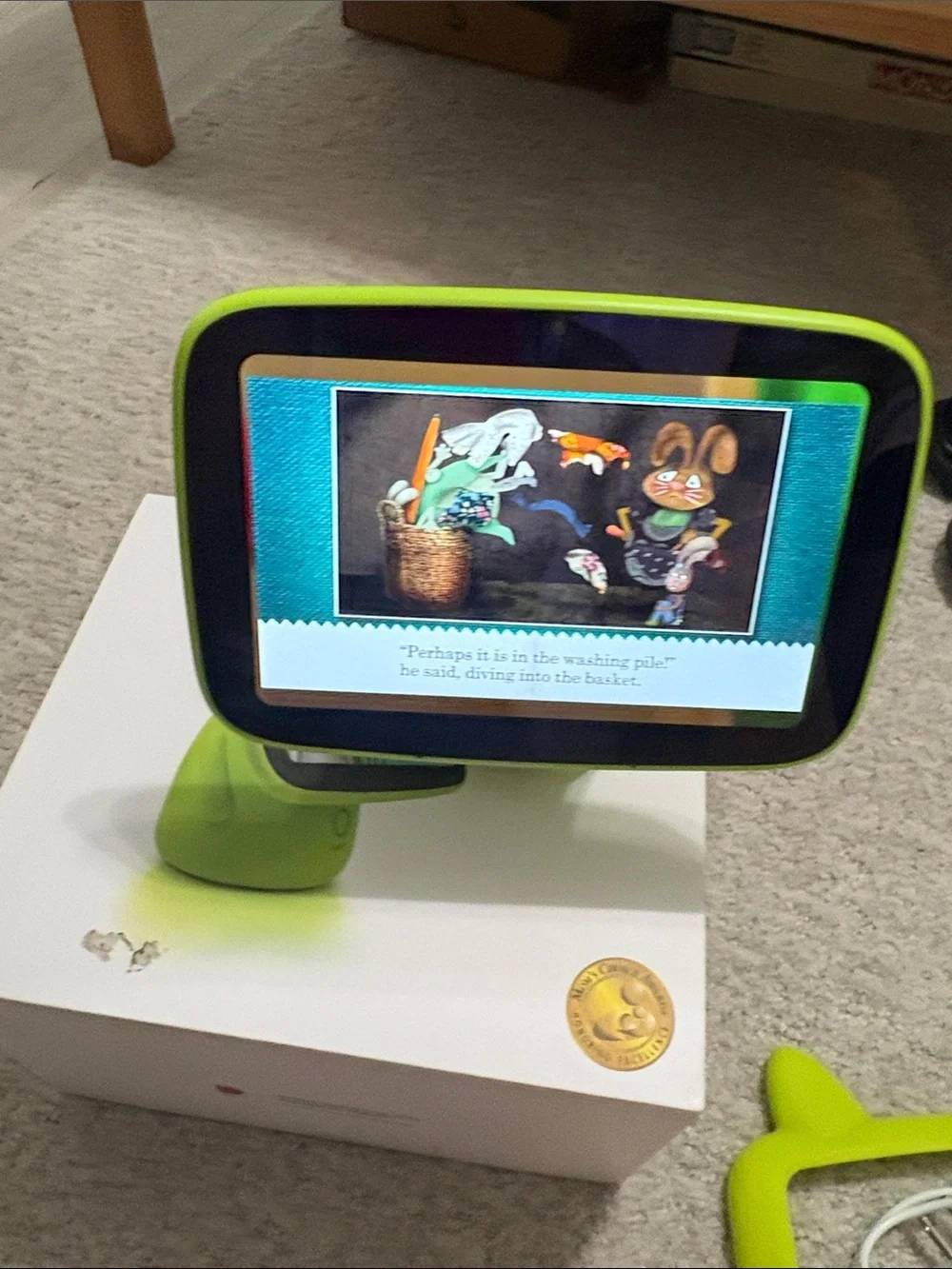 Sit & Play Kids Tablet - Lime Green
